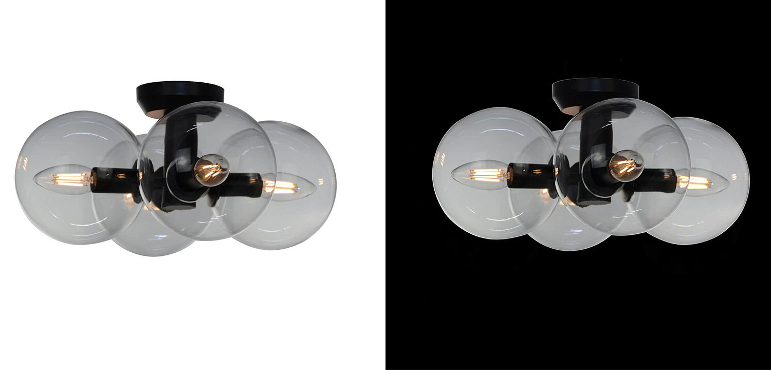 Потолочный светильник Modo 4 Globes Ceiling Lamp 30 Потолочный светильник Modo 4 Globes Ceiling Lamp 30 - Loft-Concept в Самаре