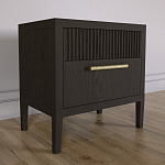 Прикроватная Тумбочка Primo с двумя ящиками Темный орех варинант исполнения - 2 | Loft Concept в Самаре