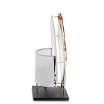 Настольная лампа из перламутра и дерева на подставке Indonesian Shell варинант исполнения - 5 | Loft Concept в Самаре