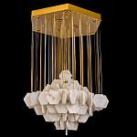 Люстра с фигурными подвесками из натурального камня Glowing Spheres варинант исполнения - 3 | Loft Concept в Самаре