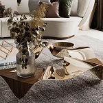 Дизайнерский журнальный стол волнистой формы Nyxacad варинант исполнения - 3 | Loft Concept в Самаре