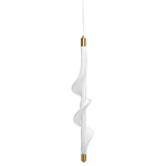 Люстра с белым скрученным плафоном Golden Swirl варинант исполнения - 1 | Loft Concept в Самаре