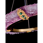 Люстра в форме кольца розовая Warm Pink Light варинант исполнения - 4 | Loft Concept в Самаре