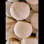 Люстра подвесная с сферическими плафонами из натурального камня Glowing Spheres варинант исполнения - 4 | Loft Concept в Самаре