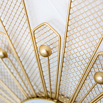 Часы настенные из металла в виде солнца с белым циферблатом Mirror Tower Clock варинант исполнения - 2 | Loft Concept в Самаре