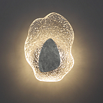 Бра с волнообразным стеклянным плафоном и вставкой из мрамора Liquid Stone варинант исполнения - 4 | Loft Concept в Самаре