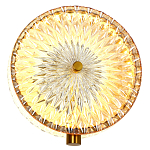 Бра с плафоном из рельефного стекла Peony Glass Bronze  варинант исполнения - 2 | Loft Concept в Самаре