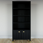 Книжный Стеллаж Elsa Dreams Black с задней стенкой варинант исполнения - 5 | Loft Concept в Самаре