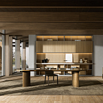 Дизайнерский рабочий стол из металла BLEVIO Table варинант исполнения - 2 | Loft Concept в Самаре