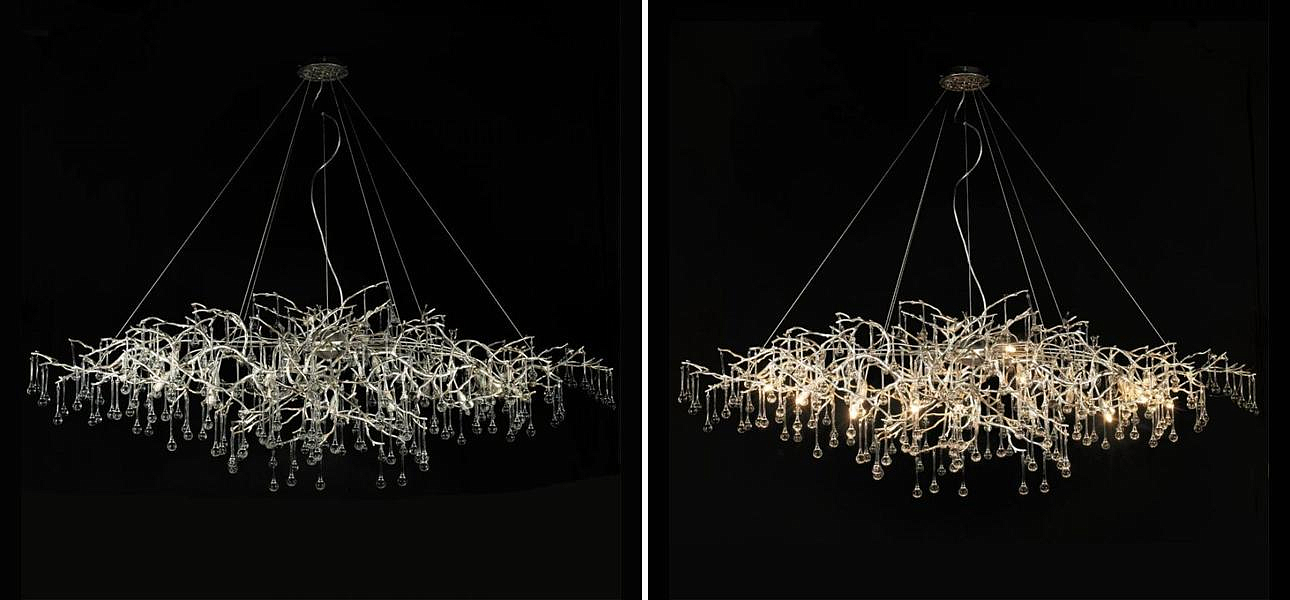 Люстра Crystal Drops bright Silver Люстра Crystal Drops bright Silver - Loft-Concept в Самаре