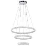 Многоярусная кольцевая люстра с хрустальным декором Gilbertine Crystal Ring Chandelier варинант исполнения - 2 | Loft Concept в Самаре