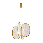 Люстра с гравировкой на акриловых плафонах Gravyura Bronze D 50 см варинант исполнения - 2 | Loft Concept в Самаре