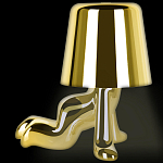 Настольная лампа фигурная цвета золото с гладким абажуром Высота 17 см Sophia варинант исполнения - 5 | Loft Concept в Самаре