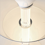 Подвесной светильник светодиодный в виде ряда белых металлических конусов  Herringbone варинант исполнения - 8 | Loft Concept в Самаре