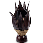 Настольная лампа черная INDONESIAN LAMPS 1 варинант исполнения - 1 | Loft Concept в Самаре