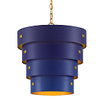 Подвесной светильник фигурный синий из 4-х широких колец Alternating Rings варинант исполнения - 1 | Loft Concept в Самаре