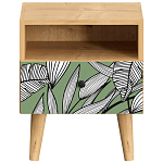 Прикроватная тумба с изображением на ящике Elise Nightstand варинант исполнения - 18 | Loft Concept в Самаре