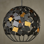 Люстра в форме сферы с декором из металлических квадратов Path to the Stars варинант исполнения - 3 | Loft Concept в Самаре