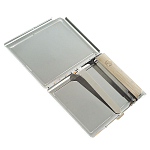 Портсигар на 10 сигарет с газовой зажигалкой из натурального камня Авантюрин Stone Cigarettes Cases варинант исполнения - 3 | Loft Concept в Самаре