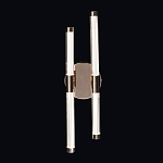 Бра с круглым основанием золотого цвета и двумя вертикальными плафонами Hex Scaffold варинант исполнения - 2 | Loft Concept в Самаре