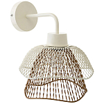 Бра с сетчатым металлическим абажуром Beige Gold Mesh Lampshade варинант исполнения - 1 | Loft Concept в Самаре