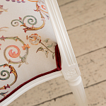 Полукресло из массива бука бежевое с растительным орнаментом Raffael Angel Beige Chair варинант исполнения - 5 | Loft Concept в Самаре