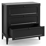 Комод с 3-мя ящиками черный Silva Black Chest of Drawers варинант исполнения - 3 | Loft Concept в Самаре
