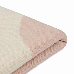 Плед из хлопка бежевого цвета с абстрактным принтом Elysian Flow Peach варинант исполнения - 4 | Loft Concept в Самаре