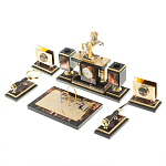 Настольный письменный набор из яшмы и долерита с декором в виде коня Manager Organizer варинант исполнения - 3 | Loft Concept в Самаре