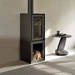 Дизайнерский журнальный столик чёрный с круглой столешницей Arycy варинант исполнения - 7 | Loft Concept в Самаре