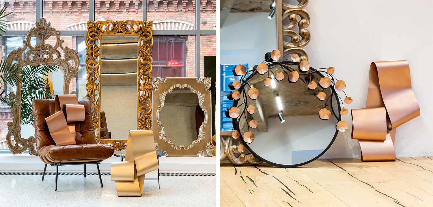 Аксессуар на стену Yvonne pink gold Аксессуар на стену Yvonne pink gold - Loft-Concept в Самаре