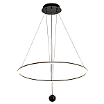 Светодиодная люстра Black LED Circle and Ball Lamp варинант исполнения - 2 | Loft Concept в Самаре