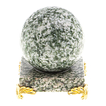 Шар декоративный на подставке из натурального камня Жадеит Natural Stone Spheres 6 см варинант исполнения - 1 | Loft Concept в Самаре