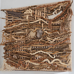 Большая Абстрактное Панно из веток и нитей Dryad Wall Art варинант исполнения - 1 | Loft Concept в Самаре