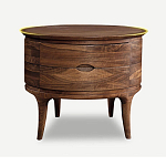 Прикроватный столик из дерева с 2-мя ящиками Moon Walnut Furniture варинант исполнения - 6 | Loft Concept в Самаре