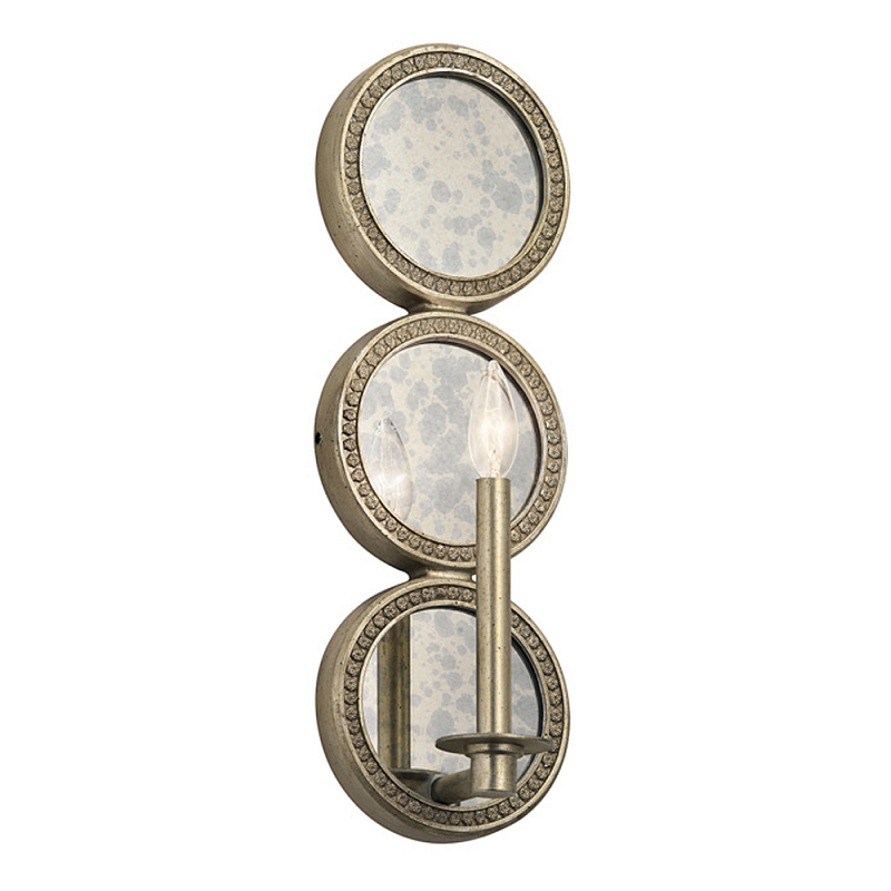 Бра в виде трех круглых зеркал Kichler Серебряный в Самаре | Loft Concept 