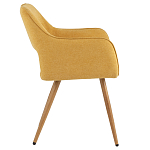 Стул в рогожке желтого цвета NEASAN STOOL варинант исполнения - 5 | Loft Concept в Самаре