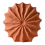 Ваза керамическая в виде круглой терракотовой морской раковины Galapagos варинант исполнения - 1 | Loft Concept в Самаре