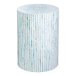 Столик с инкрустацией с перламутровым узором Dominic Blue варинант исполнения - 1 | Loft Concept в Самаре