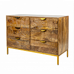 Комод с выдвижными ящиками и фактурным фасадом Termite варинант исполнения - 3 | Loft Concept в Самаре