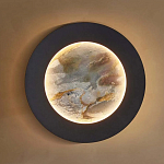 Бра в форме диска черного цвета Borders of Black варинант исполнения - 4 | Loft Concept в Самаре