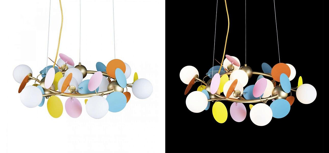 Люстра MATISSE Chandelier circle multicolor диаметр 70 Люстра MATISSE Chandelier circle multicolor диаметр 70 - Loft-Concept в Самаре