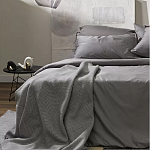 Плед из шерсти мериноса серого цвета 130×180 см Gray Waves варинант исполнения - 7 | Loft Concept в Самаре