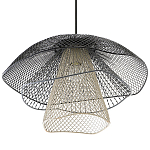 Подвесной светильник Black Grey Mesh Lampshade Hanging Lamp варинант исполнения - 3 | Loft Concept в Самаре