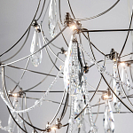 Люстра с каркасом из тонких металлических нитей и хрустальными подвесками Crystal Metal Threads Chandelier 60 варинант исполнения - 2 | Loft Concept в Самаре