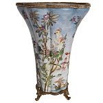 Фарфоровая ваза с изображением попугаев Eden Garden варинант исполнения - 2 | Loft Concept в Самаре