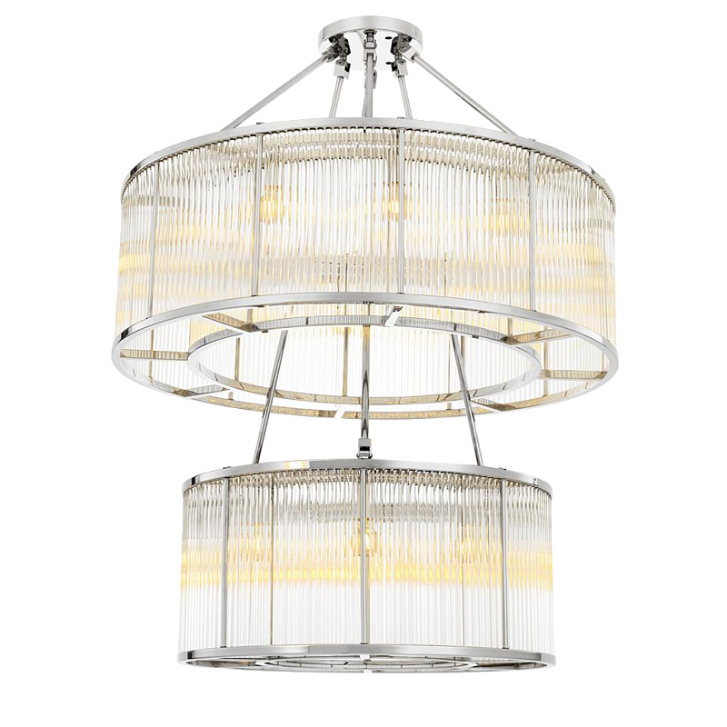 Люстра Chandelier Bernardi Nickel Никель Прозрачный в Самаре | Loft Concept 