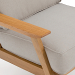 Кресло с каркасом из массива дуба Deniaud Oak Beige Armchair варинант исполнения - 5 | Loft Concept в Самаре