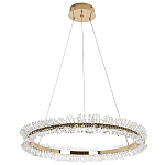 Кольцевая люстра с хрустальным декором Rowan Crystal Ring Horizontal Chandelier варинант исполнения - 4 | Loft Concept в Самаре