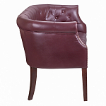 Диван из натуральной кожи на 4-х деревянных ножках из массива бука Chloe Leather Seating vine варинант исполнения - 2 | Loft Concept в Самаре